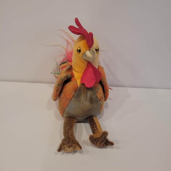 Vintage 2000 Rooster Zodiac TY Beanie Baby Great Condition 6" missing Tags - Picture 1 of 5
